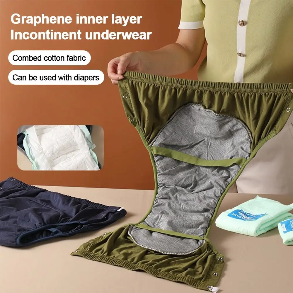 Cotton Adult Diapers Water Resistant High Absorption Reusable Underpants Anti Side Leakage Skin Friendly Incontinence Briefs
Cotton Adult Diapers Water Resistant High Absorption Reusable Underpants Anti Side Leakage Skin Friendly Incontinence Briefs