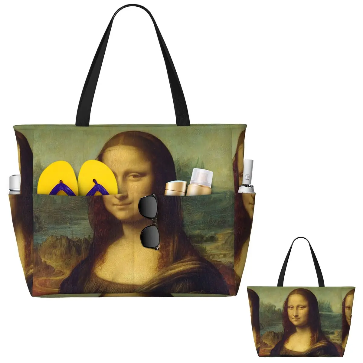 Mona Lisa By Leonardo Da Vinci Beach Tote Bag Sport Gym Yoga Duffle Large Tote Bag Women Travel Bag Fitness bag
Mona Lisa By Leonardo Da Vinci Beach Tote Bag Sport Gym Yoga Duffle Large Tote Bag Women Travel Bag Fitness bag