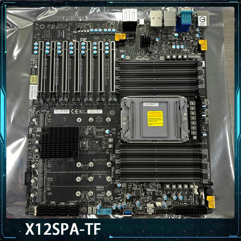 Для Supermicro X12SPA-TF C621A ICELAKE 4189, оригинальная серверная материнская плата
Для Supermicro X12SPA-TF C621A ICELAKE 4189, оригинальная серверная материнская плата