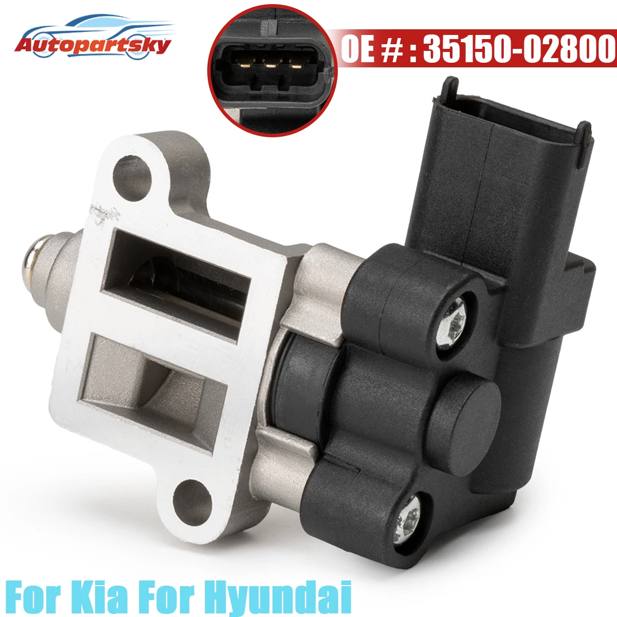 35150-02800 Idle Air Control IAC Valve For Hyundai Matrix I10 1.1 2008 For Kia Picanto 2007 - 2010 G4HE 95209-30007 95219-30709
35150-02800 Idle Air Control IAC Valve For Hyundai Matrix I10 1.1 2008 For Kia Picanto 2007 - 2010 G4HE 95209-30007 95219-30709