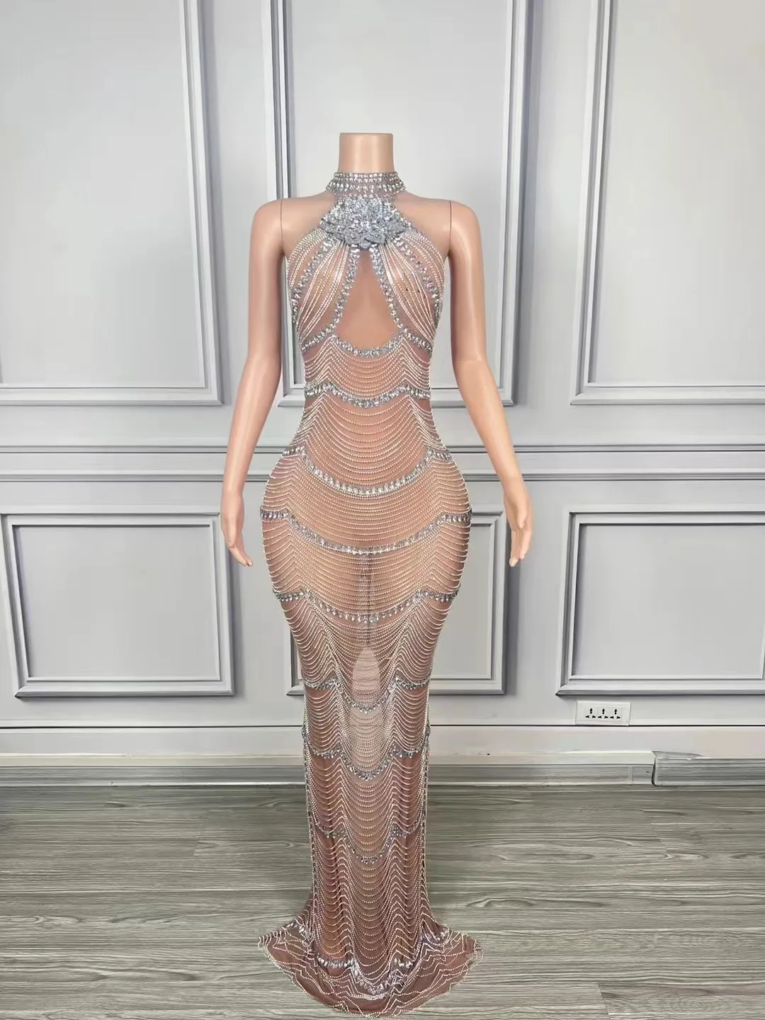 High-End Socialite Heavy Industry Chain Waistcoat Floor-Length Skirt Concert Communication Evening Wear Global Lady Beauty Selec
High-End Socialite Heavy Industry Chain Waistcoat Floor-Length Skirt Concert Communication Evening Wear Global Lady Beauty Selec