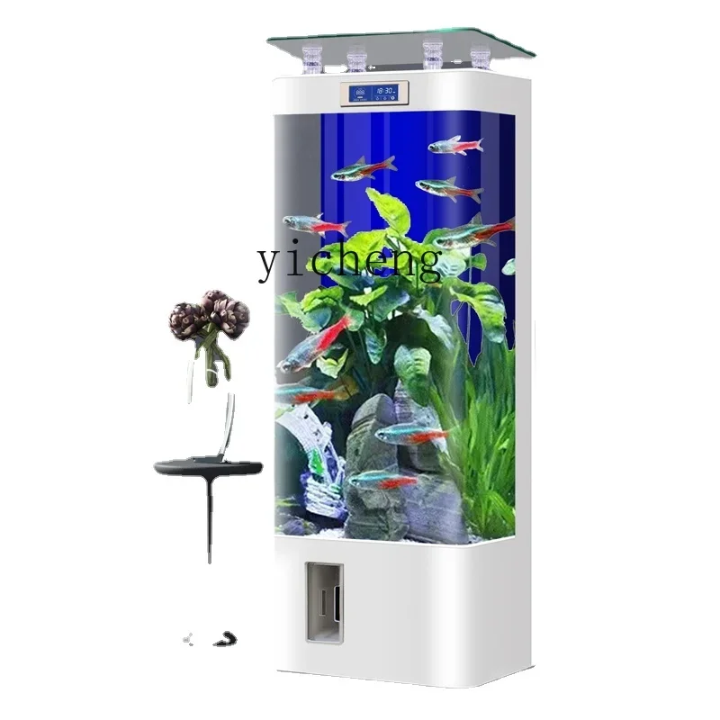 YY Living Room Home Floor-to-Wall Vertical Fish Tank Self-Circulation Back Filter Aquarium
YY Living Room Home Floor-to-Wall Vertical Fish Tank Self-Circulation Back Filter Aquarium