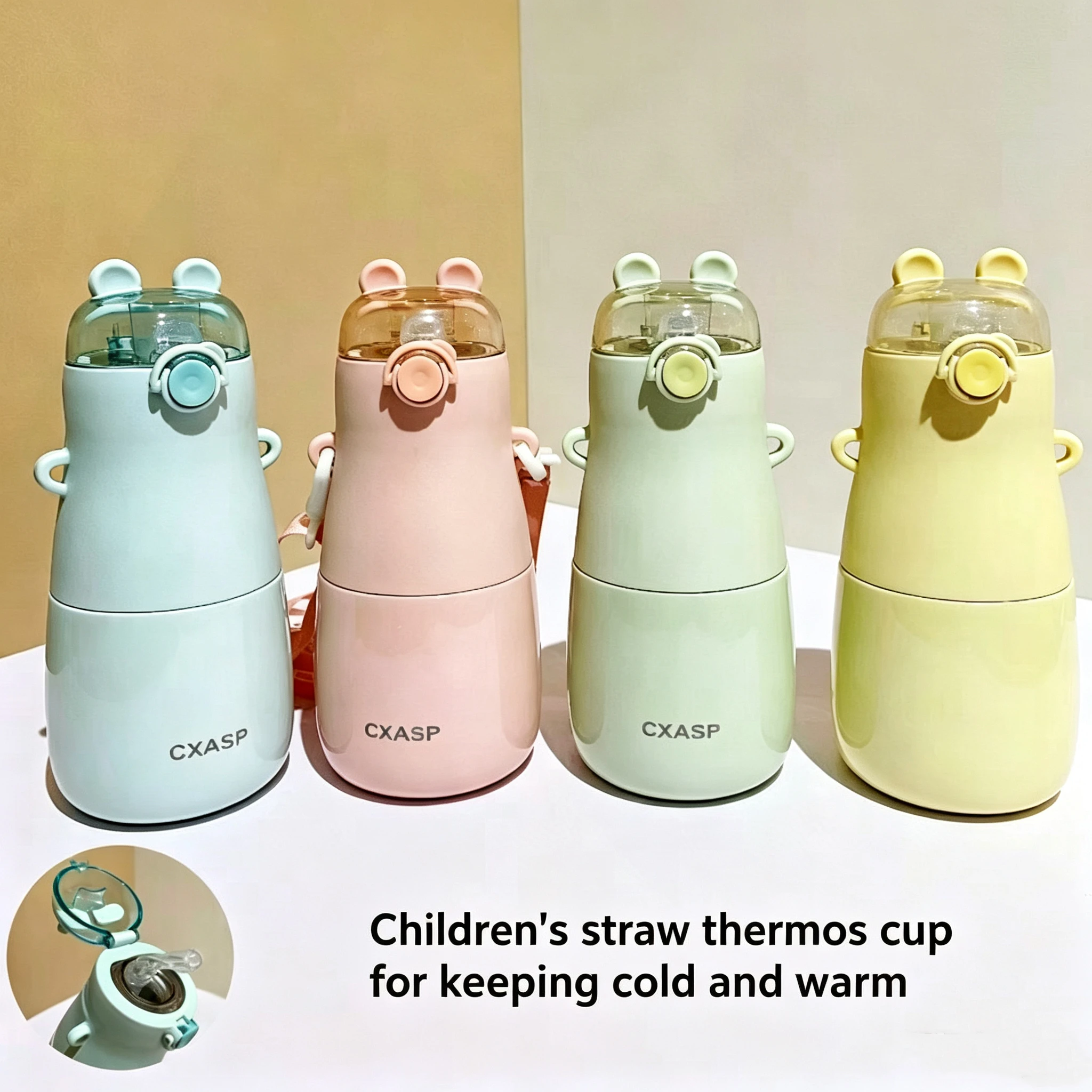 380ml Kids Stainless Steel Thermal Flask, Hot & Cold Insulated, BPA-Free Straw, Leakproof, for School & Travel
380ml Kids Stainless Steel Thermal Flask, Hot & Cold Insulated, BPA-Free Straw, Leakproof, for School & Travel