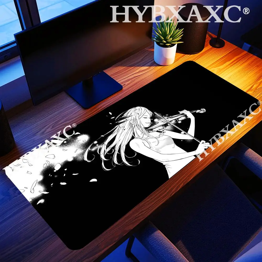 HYBXAXC Desk Mat Non Slip Rubber Mouse Pad Black White Anime Girl Playing Violin Art Design for Gaming Office Decor
HYBXAXC Desk Mat Non Slip Rubber Mouse Pad Black White Anime Girl Playing Violin Art Design for Gaming Office Decor