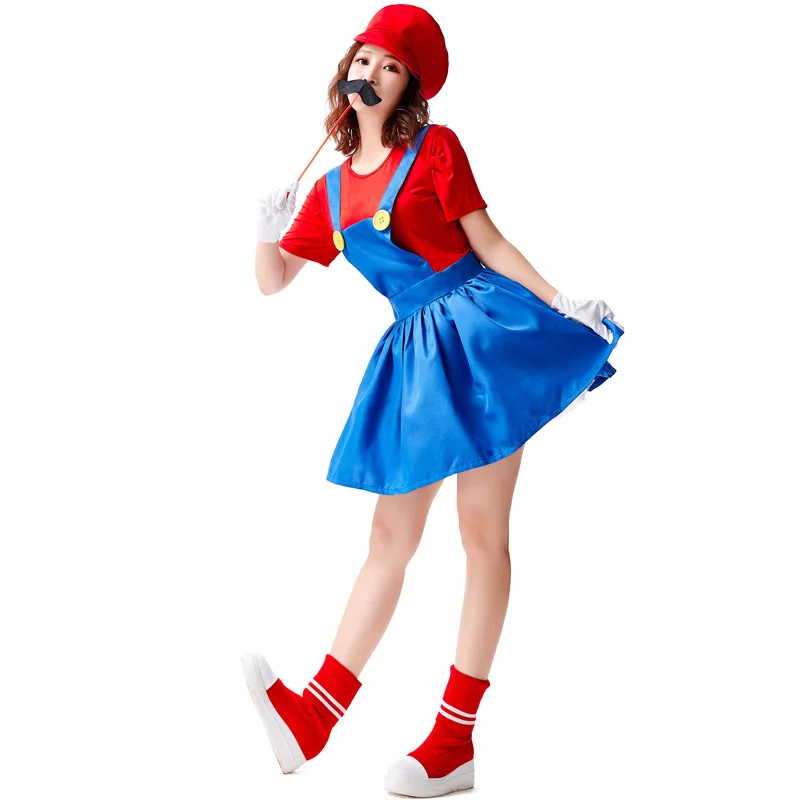 Princess Saving Red Plumber Strap Skirt Single Machine Level Cosplay Uniform Halloween Performance Costume Women's Fashion
Princess Saving Red Plumber Strap Skirt Single Machine Level Cosplay Uniform Halloween Performance Costume Women's Fashion