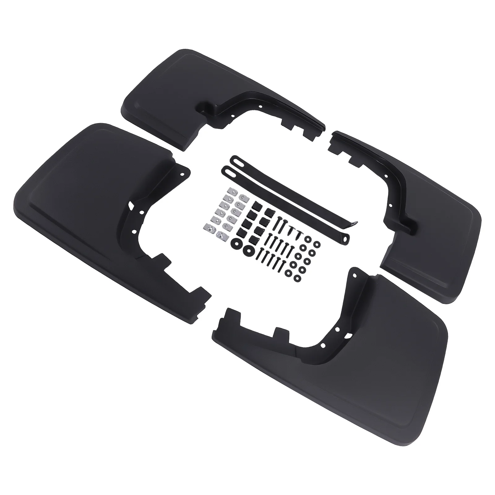 New 4x Black Splash Guards Mud Flaps W/ Hardware For Ford F-150 F150 2021-23
New 4x Black Splash Guards Mud Flaps W/ Hardware For Ford F-150 F150 2021-23