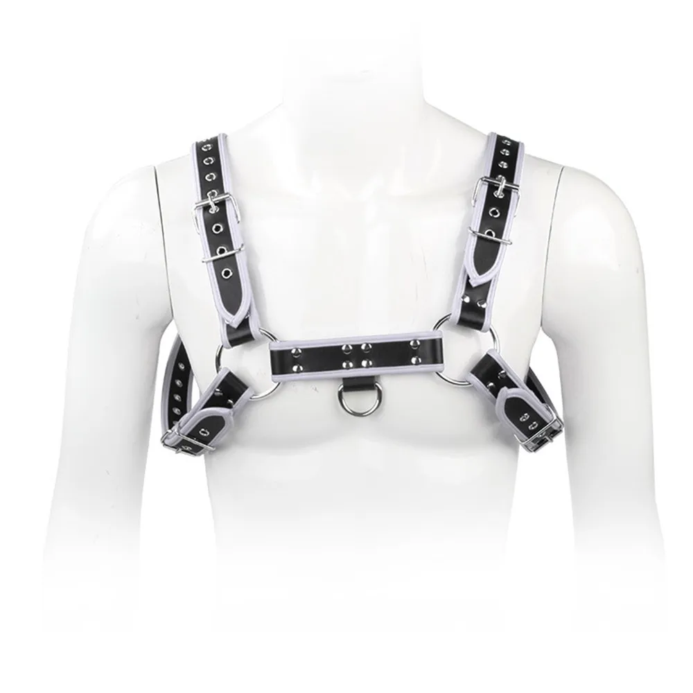 Men Body Leather Harness Shoulder Belt Straps Male Lingerie Goth Punk Suspender Nightclub Chest Body Bondage Custome
Men Body Leather Harness Shoulder Belt Straps Male Lingerie Goth Punk Suspender Nightclub Chest Body Bondage Custome