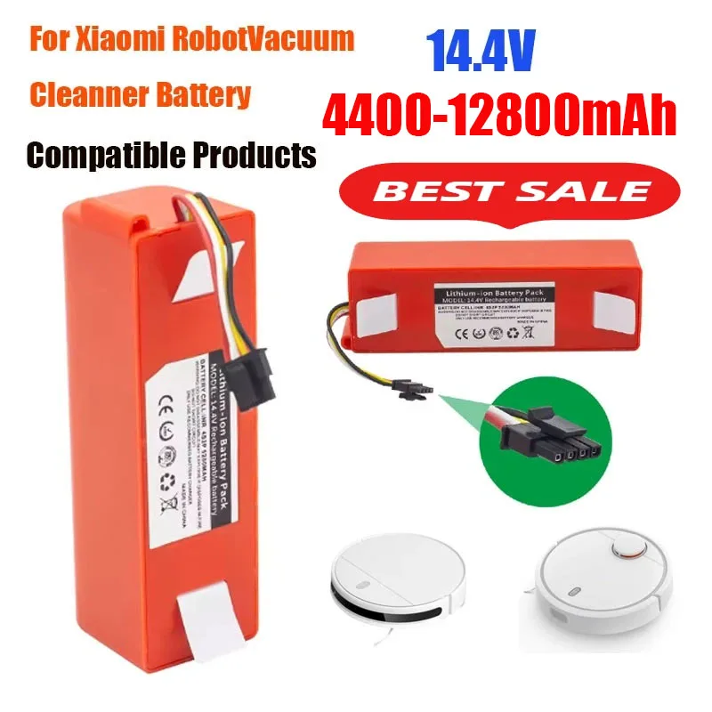 Sweeper Battery 14.4V-2P4S-7000mAh for XIAOMI Roborock S50 S51 S55 Sweeping Mopping Robot Vacuum Cleaner 5200mAh/7000mAh li-ion
Sweeper Battery 14.4V-2P4S-7000mAh for XIAOMI Roborock S50 S51 S55 Sweeping Mopping Robot Vacuum Cleaner 5200mAh/7000mAh li-ion