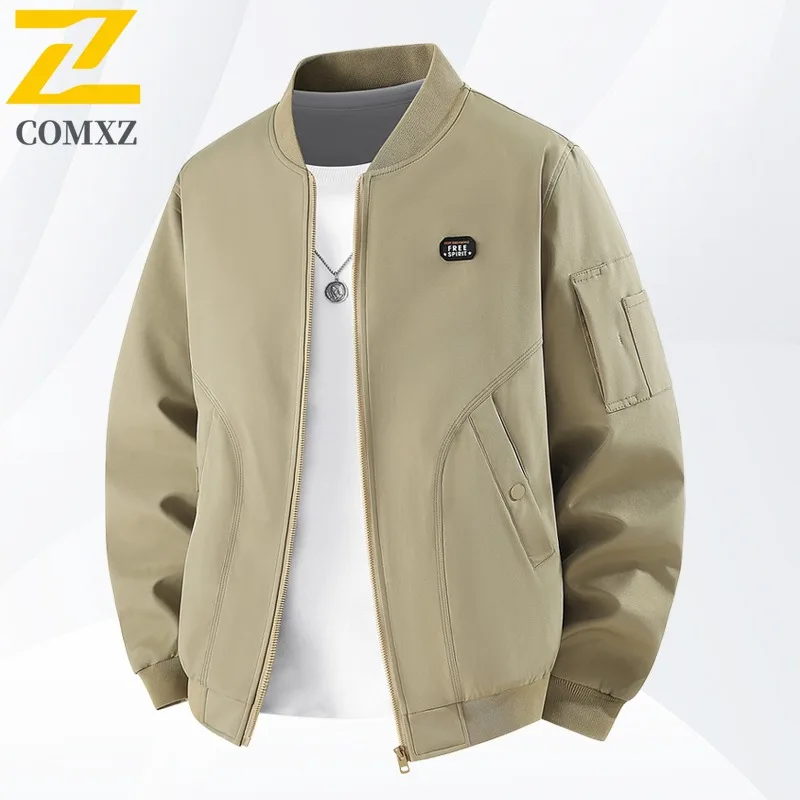 COMXZ Мужская куртка премиум-класса для пеших прогулок и путешествий, удобное пальто, классический бейсбольный воротник, уличные легкие осенние мотоциклетные куртки
COMXZ Мужская куртка премиум-класса для пеших прогулок и путешествий, удобное пальто, классический бейсбольный воротник, уличные легкие осенние мотоциклетные куртки