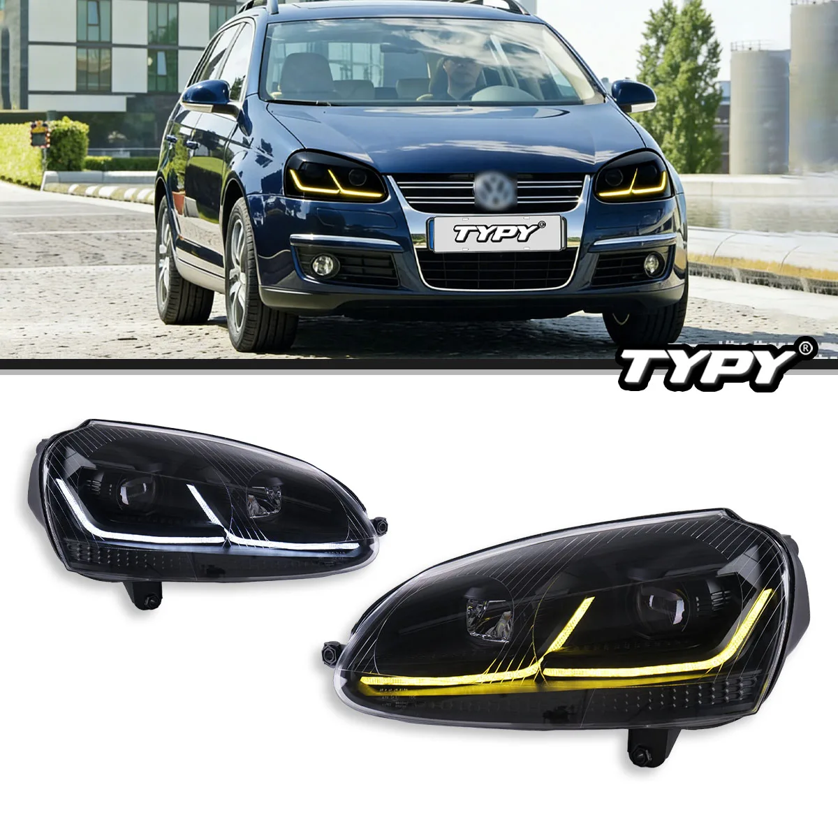 Фары TYPY для VW Golf 5 2006-2010, Sagitar, Jetta MK5, 12V H7 LED, с функцией дневных ходовых огней (DRL) и противотуманных фар, автомобильный аксессуар
Фары TYPY для VW Golf 5 2006-2010, Sagitar, Jetta MK5, 12V H7 LED, с функцией дневных ходовых огней (DRL) и противотуманных фар, автомобильный аксессуар