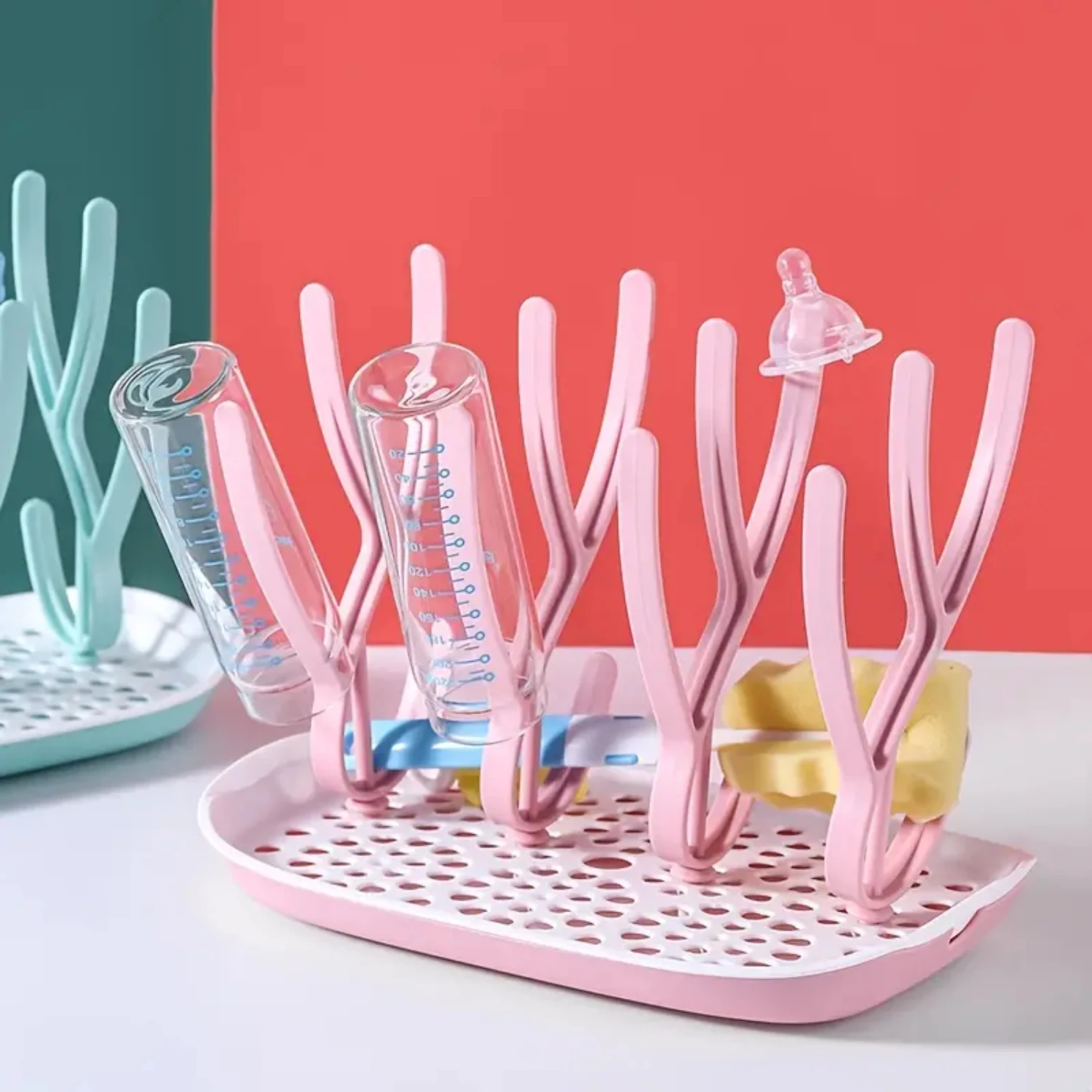Efficient and Stylish Versatile Multifunctional Single-Pack Plastic Baby Bottle Drying Rack with Drain Bracket and Cup Storage -
Efficient and Stylish Versatile Multifunctional Single-Pack Plastic Baby Bottle Drying Rack with Drain Bracket and Cup Storage -