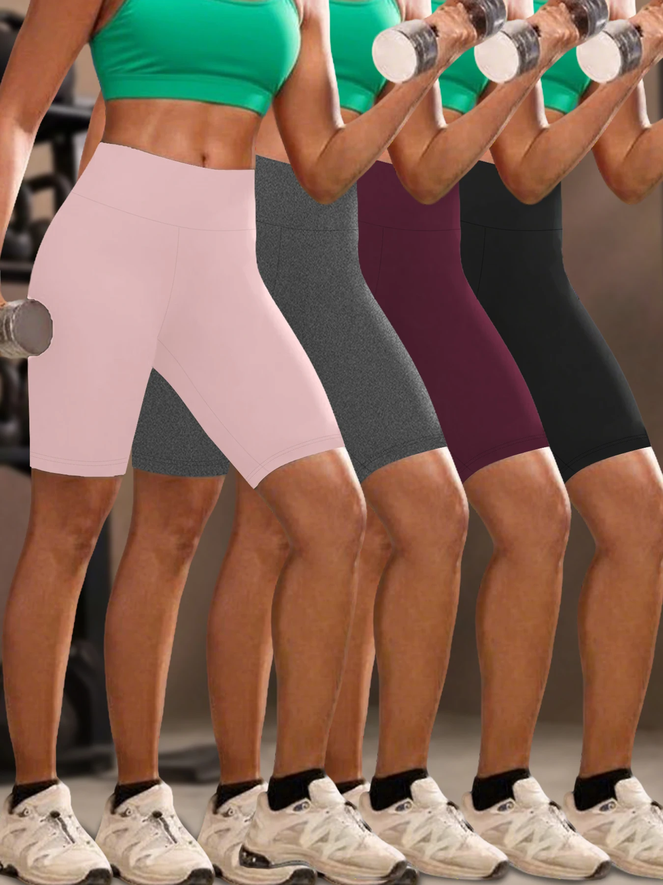 4 pack Women's High Waisted Biker Shorts Super Soft Tummy Control No See Through Workout Yoga Running Athletic Gym Fitness
4 pack Women's High Waisted Biker Shorts Super Soft Tummy Control No See Through Workout Yoga Running Athletic Gym Fitness