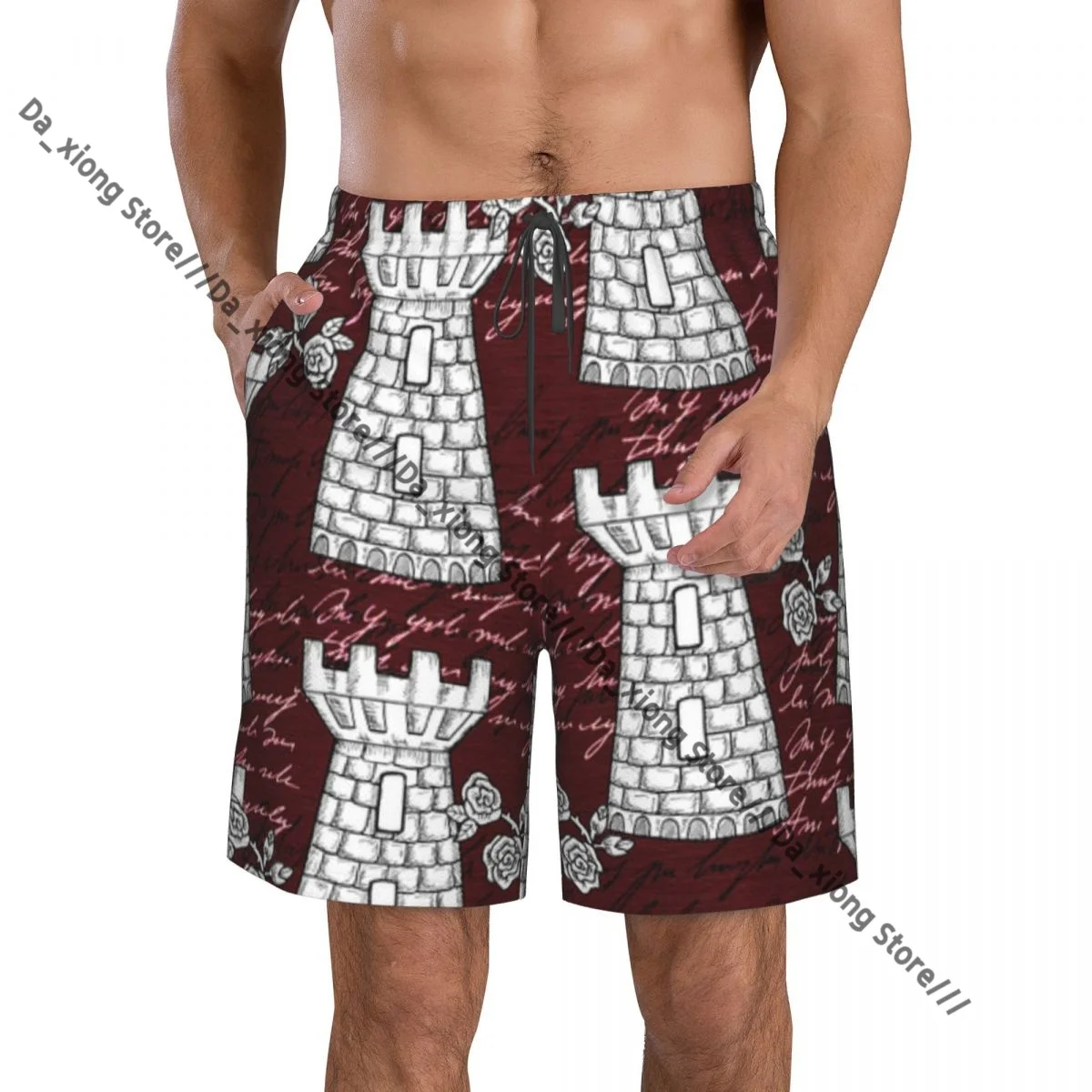 Мужские пляжные шорты, быстросохнущие плавки, старый замок, башня, розы, купальник, купальные шорты
Мужские пляжные шорты, быстросохнущие плавки, старый замок, башня, розы, купальник, купальные шорты