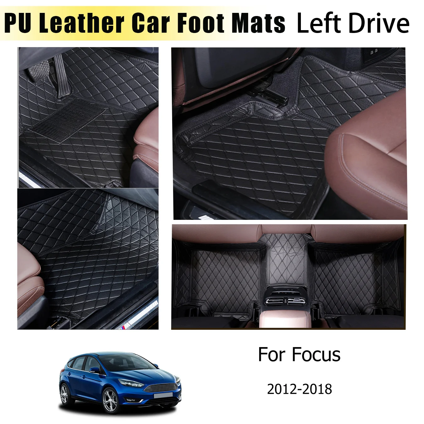 Car Floor Mats For Focus For 2012-2018 Waterproof PU Leather Front and Rear Pad Floor Mat Protector Car Set Interior Carpet
Car Floor Mats For Focus For 2012-2018 Waterproof PU Leather Front and Rear Pad Floor Mat Protector Car Set Interior Carpet