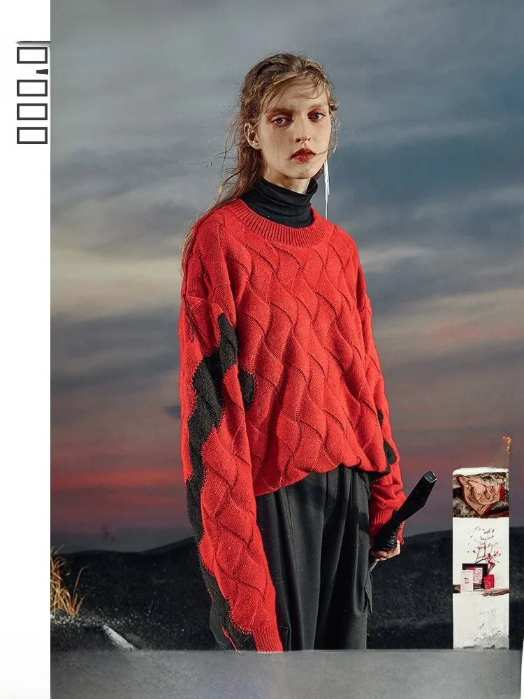 Свободный свитер с круглым вырезом, оригинальный дизайн, зимняя новинка, повседневный стиль, женская одежда от RiZhi
Свободный свитер с круглым вырезом, оригинальный дизайн, зимняя новинка, повседневный стиль, женская одежда от RiZhi