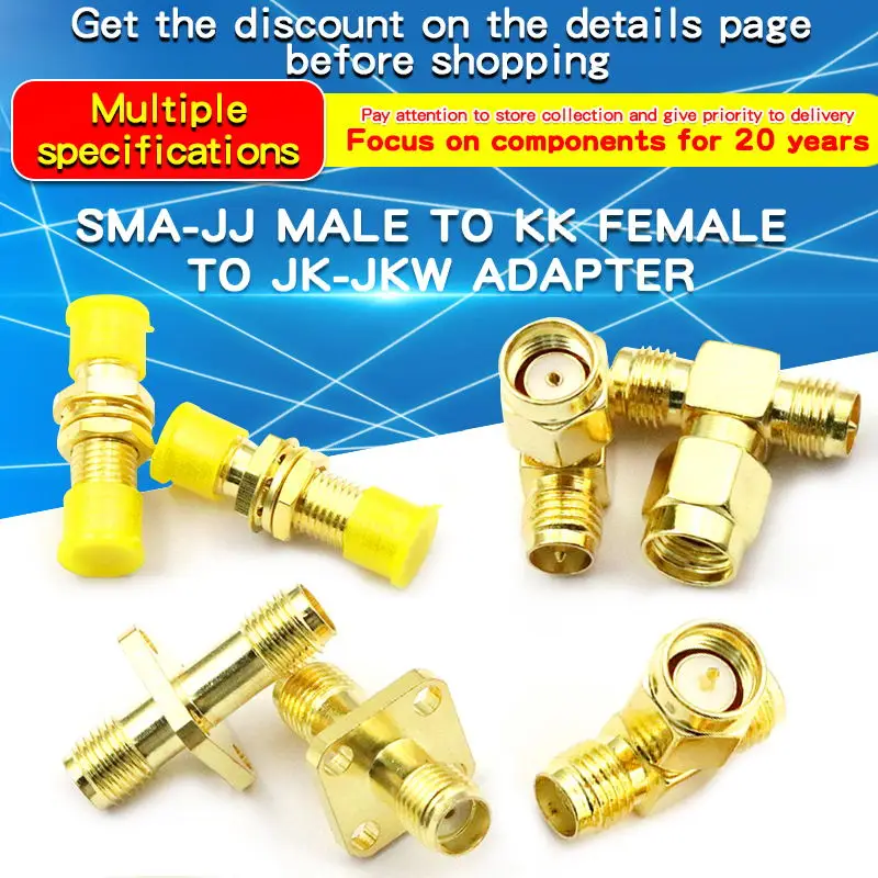 1PCS SMA-KKK SMA-KJK RP-SMA-KJK connector RP reverse pole double elbow antenna Female to Male and Female Seat
1PCS SMA-KKK SMA-KJK RP-SMA-KJK connector RP reverse pole double elbow antenna Female to Male and Female Seat
