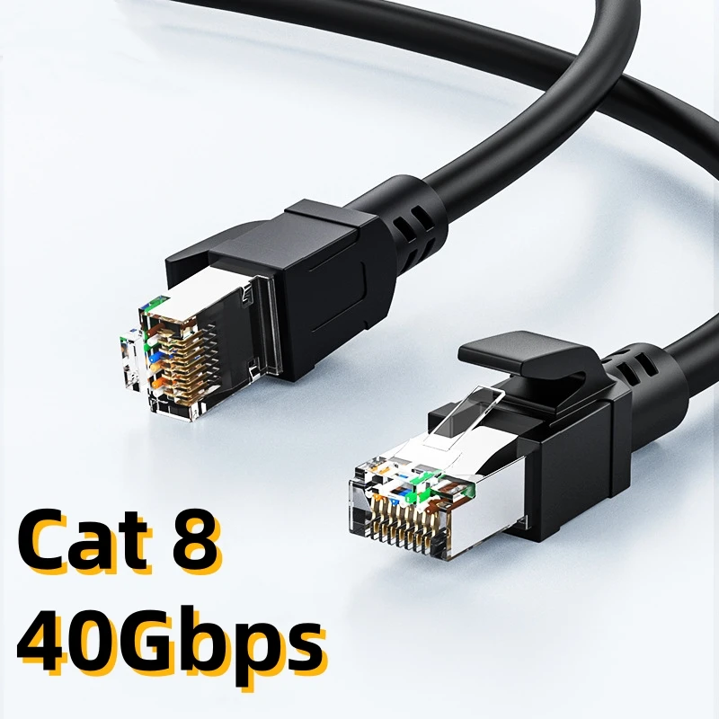 Ethernet Cable CAT 8 40Gbps Network Cord for PC Modem Laptop Router RJ45 Round Cable Ethernet Cat 8 Internet Cable
Ethernet Cable CAT 8 40Gbps Network Cord for PC Modem Laptop Router RJ45 Round Cable Ethernet Cat 8 Internet Cable