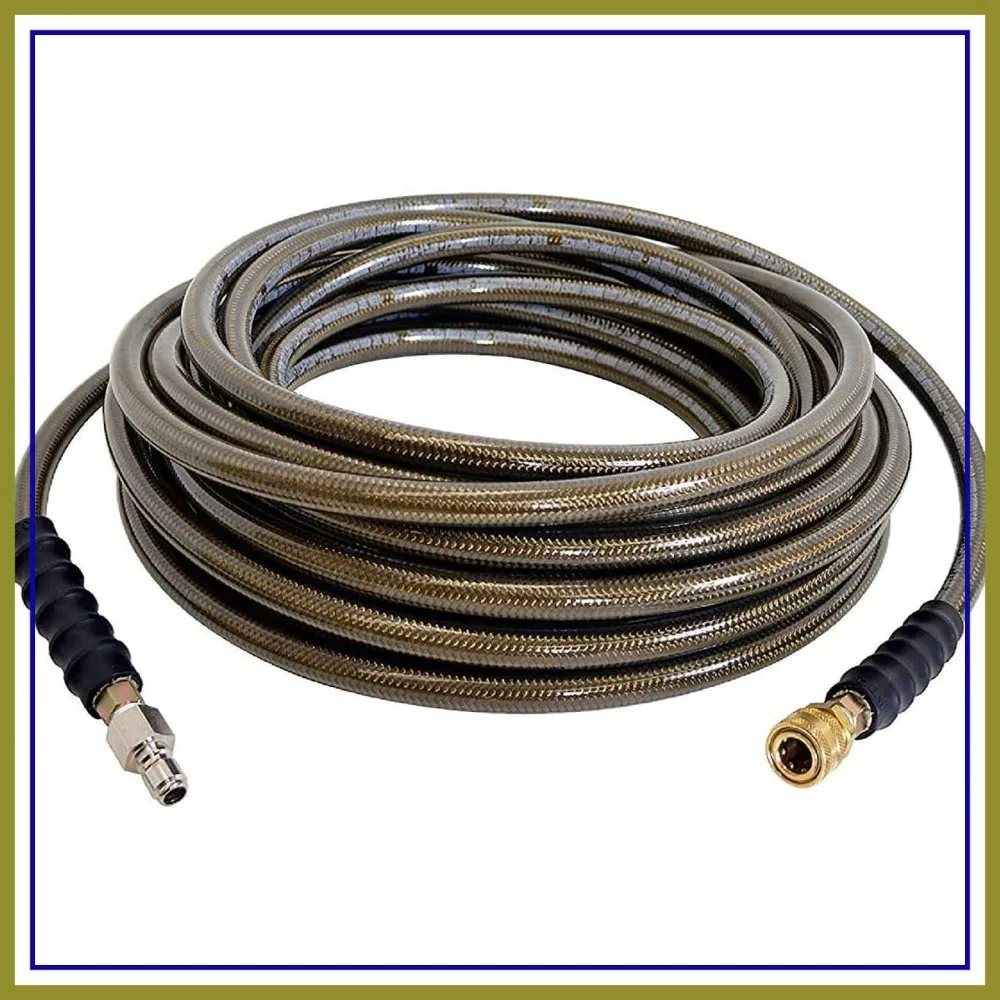 4500 PSI Pressure Washer Hose, 3/8" by 100 Feet, Cold Water Use, Heavy Duty, 100-Foot, Brown
4500 PSI Pressure Washer Hose, 3/8" by 100 Feet, Cold Water Use, Heavy Duty, 100-Foot, Brown
