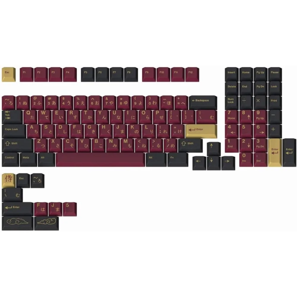 GMK Red Samurai Keycap Set for Full-Size Keyboards - Compatible with Cherry MX Switches and Clones (1800 Layout 113-key Kit)
GMK Red Samurai Keycap Set for Full-Size Keyboards - Compatible with Cherry MX Switches and Clones (1800 Layout 113-key Kit)