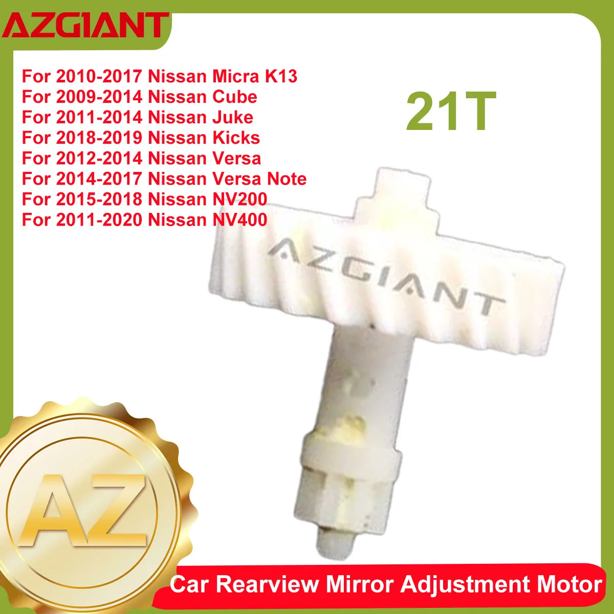 Azgaint Car Electric Rearview Mirror Adjustment Original Gears For Nissan Micra K13/Cube/Juke/Kicks/Versa Note/NV200/NV400 DIY
Azgaint Car Electric Rearview Mirror Adjustment Original Gears For Nissan Micra K13/Cube/Juke/Kicks/Versa Note/NV200/NV400 DIY