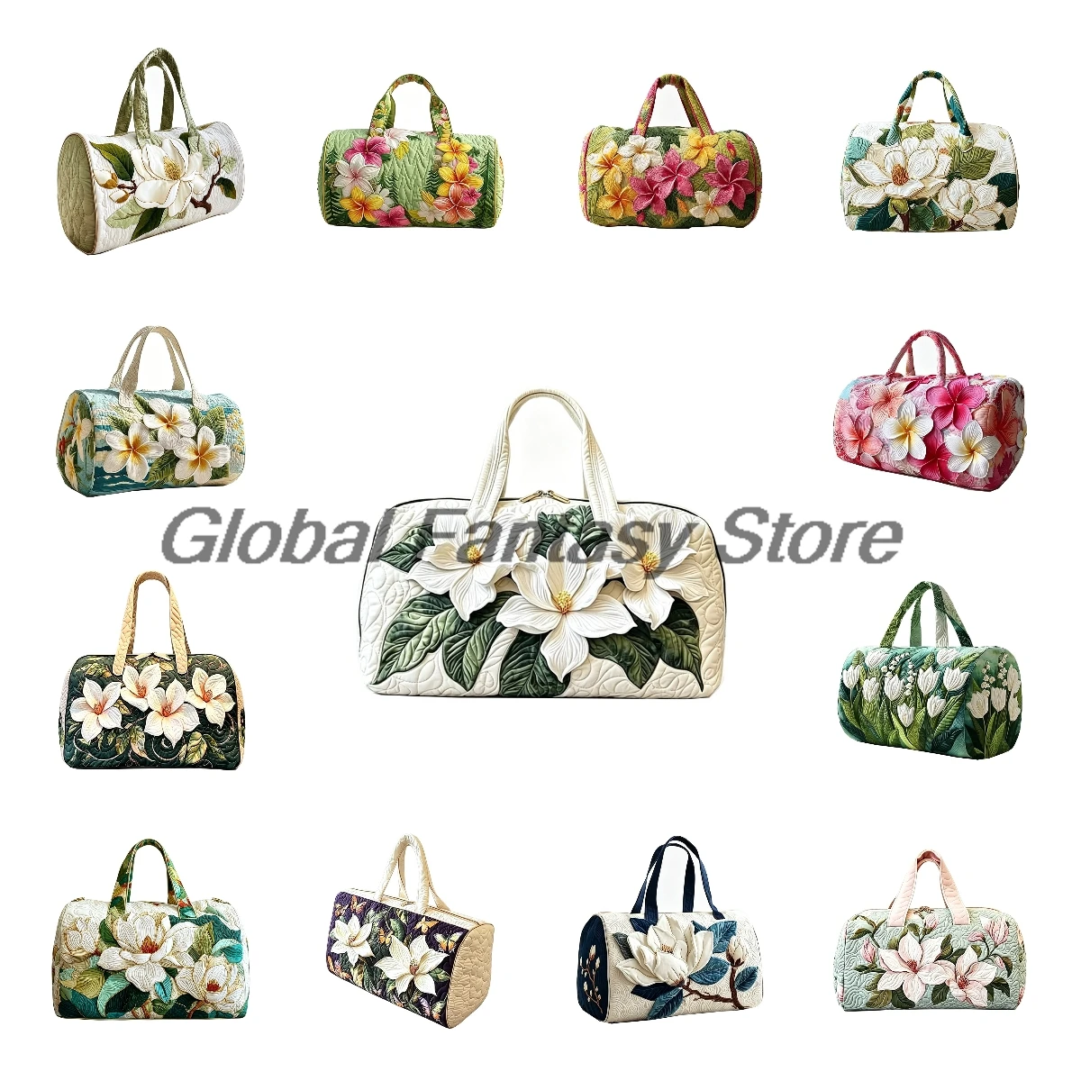 Plumeria Blossom Quilted Duffle Bag Magnolia Floral Print Travel Tote Road Trips Handbag Men Women Outdoor Weekender Bag
Plumeria Blossom Quilted Duffle Bag Magnolia Floral Print Travel Tote Road Trips Handbag Men Women Outdoor Weekender Bag