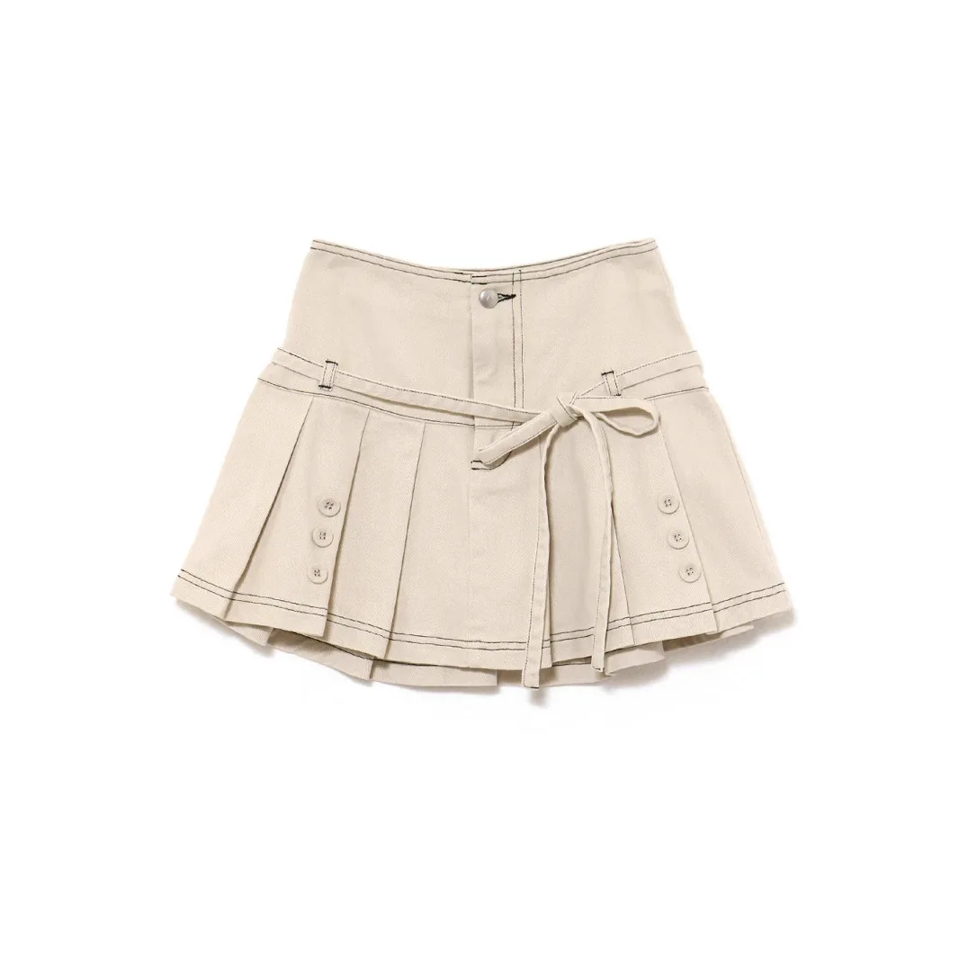 Gagarich Fashion 2025 Japanese July New Button Tied Pleated A-line Short Skirt Women
Gagarich Fashion 2025 Japanese July New Button Tied Pleated A-line Short Skirt Women