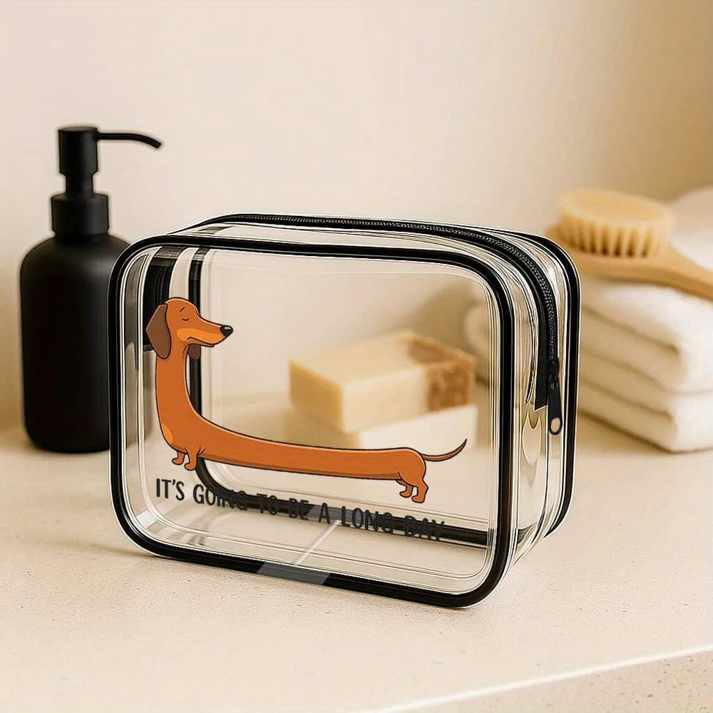 Charming Dachshund Design Compact Makeup Pouch for Handbag | Relaxed Look, Perfect for Everyday Use, Outdoor Activities, And Tra
Charming Dachshund Design Compact Makeup Pouch for Handbag | Relaxed Look, Perfect for Everyday Use, Outdoor Activities, And Tra