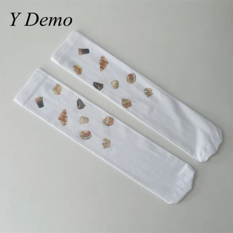 Y Demo Cute Bread Printing Under Knee Socks Women Harajuku Y2k Slim White Socks Streetwear
Y Demo Cute Bread Printing Under Knee Socks Women Harajuku Y2k Slim White Socks Streetwear
