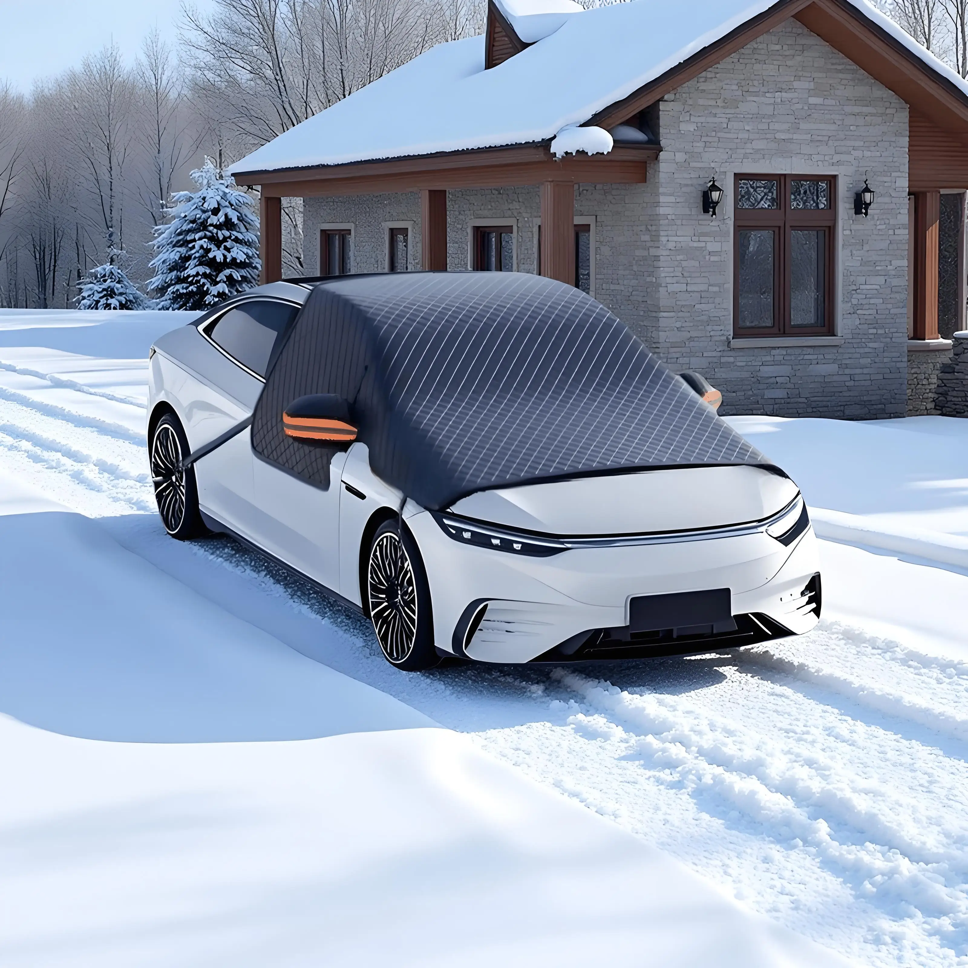 Car Front Windshield Cover - Summer Sun Shade & Winter Snow/Ice Protector, Waterproof Durable Universal Vehicle Windshield Guard
Car Front Windshield Cover - Summer Sun Shade & Winter Snow/Ice Protector, Waterproof Durable Universal Vehicle Windshield Guard