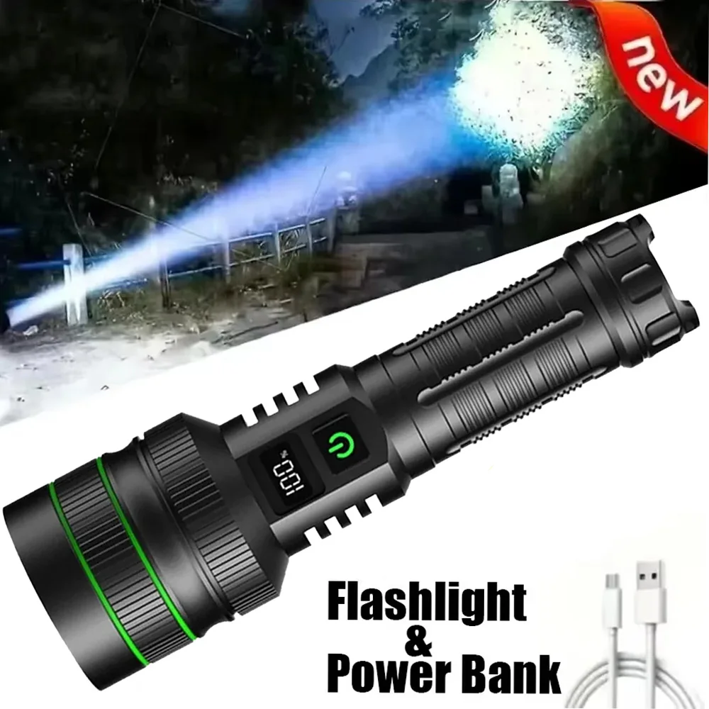 Super High Power Led Flashlights With Usb Rechargeable Powerful LED Flashlight Ultra Bright Lantern 10000mAh Battery Torch Lamp
Super High Power Led Flashlights With Usb Rechargeable Powerful LED Flashlight Ultra Bright Lantern 10000mAh Battery Torch Lamp