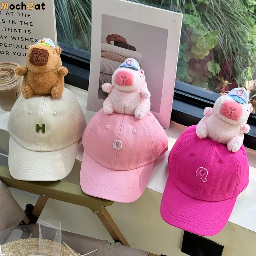 Breathable Capybara Baseball Cap Embroidered Letters Adjustable Children Peaked Cap All-Match Cartoon Kids Sunscreen Hat Spring
Breathable Capybara Baseball Cap Embroidered Letters Adjustable Children Peaked Cap All-Match Cartoon Kids Sunscreen Hat Spring
