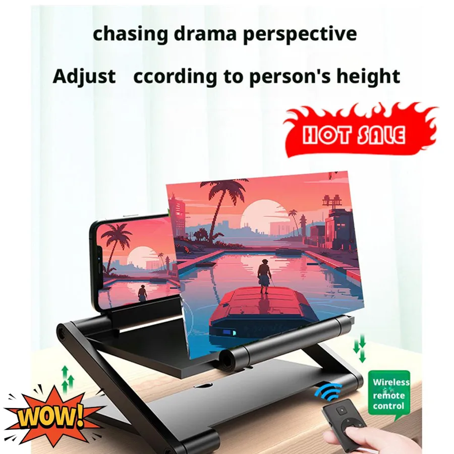 8‘’ Screen Magnifier Amplifier HD Smart Mobile Phone Movies Amplifier with remote controlStand for Any Smart
8‘’ Screen Magnifier Amplifier HD Smart Mobile Phone Movies Amplifier with remote controlStand for Any Smart