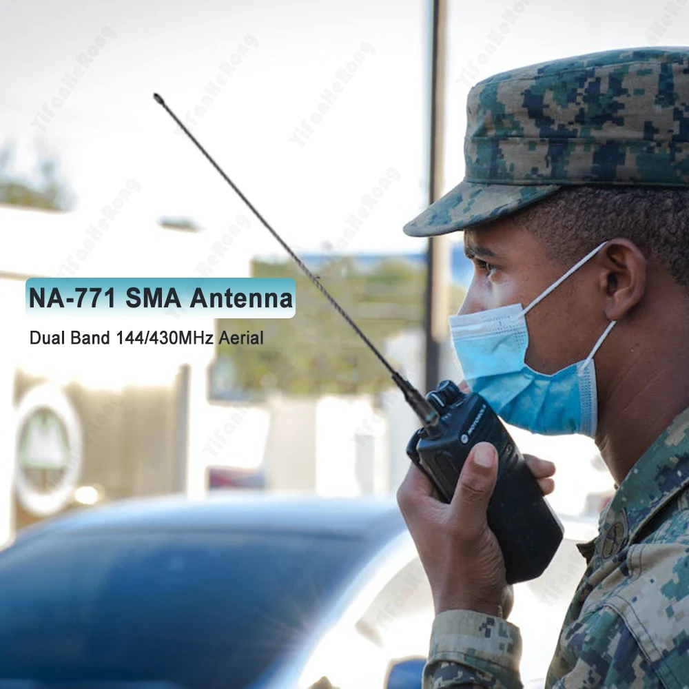SMA Female NA-771 Dual Band Whip Antenna for Baofeng Kenwood PUXING WOUXUN Walkie-Talkie
SMA Female NA-771 Dual Band Whip Antenna for Baofeng Kenwood PUXING WOUXUN Walkie-Talkie
