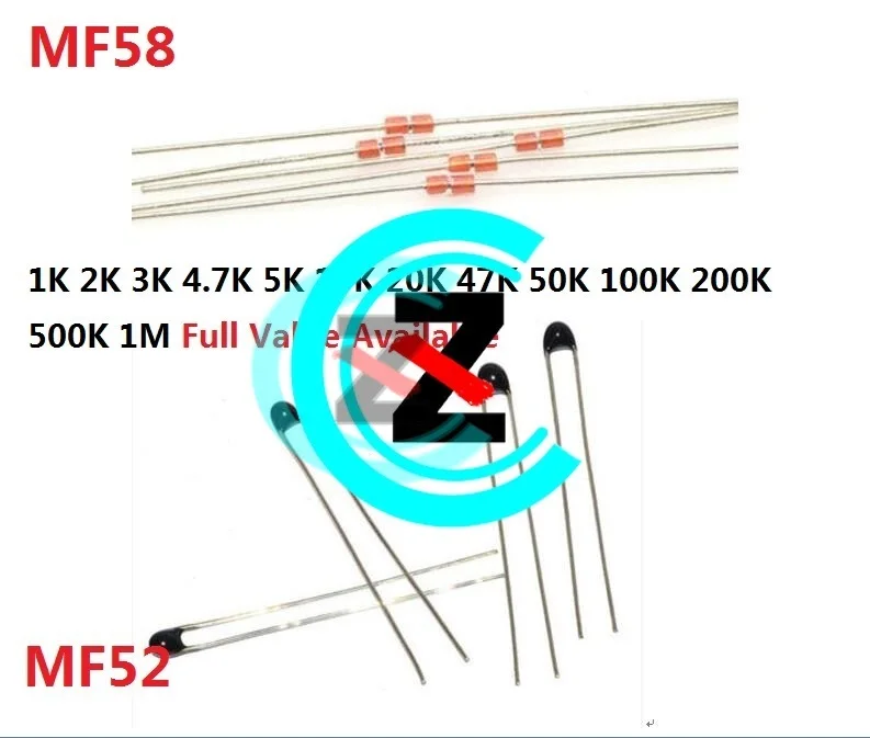 500 шт. NTC термисторов NTC-MF52-10K +/-5% 3950 B MF58 10k 1K 100K 5K 4K7 2K 3K 20K 50K 47K 200K 500K 1M Ом
500 шт. NTC термисторов NTC-MF52-10K +/-5% 3950 B MF58 10k 1K 100K 5K 4K7 2K 3K 20K 50K 47K 200K 500K 1M Ом