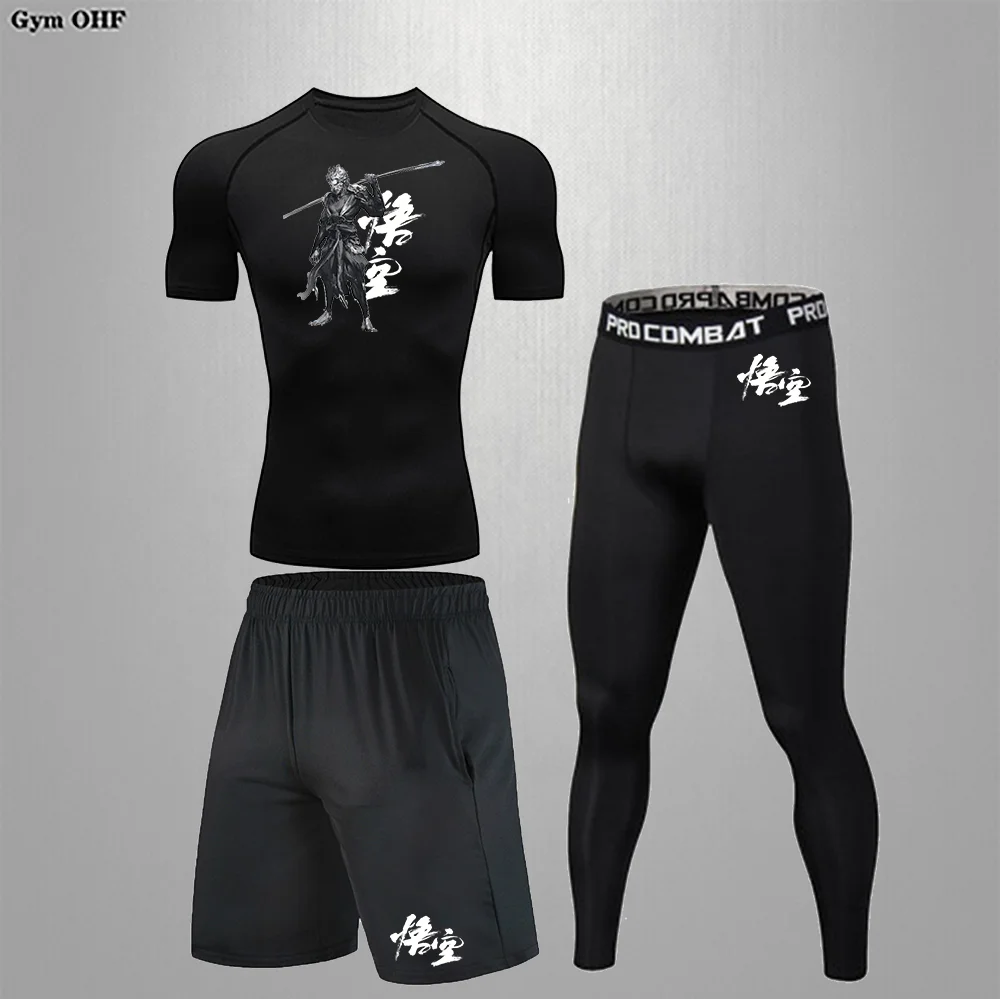 Black Myth Wukong New Running T shirt Fast Drying Gym Jogging Compression Shirt Men Golf Suit Slim Fit Breathable Man T shirts
Black Myth Wukong New Running T shirt Fast Drying Gym Jogging Compression Shirt Men Golf Suit Slim Fit Breathable Man T shirts