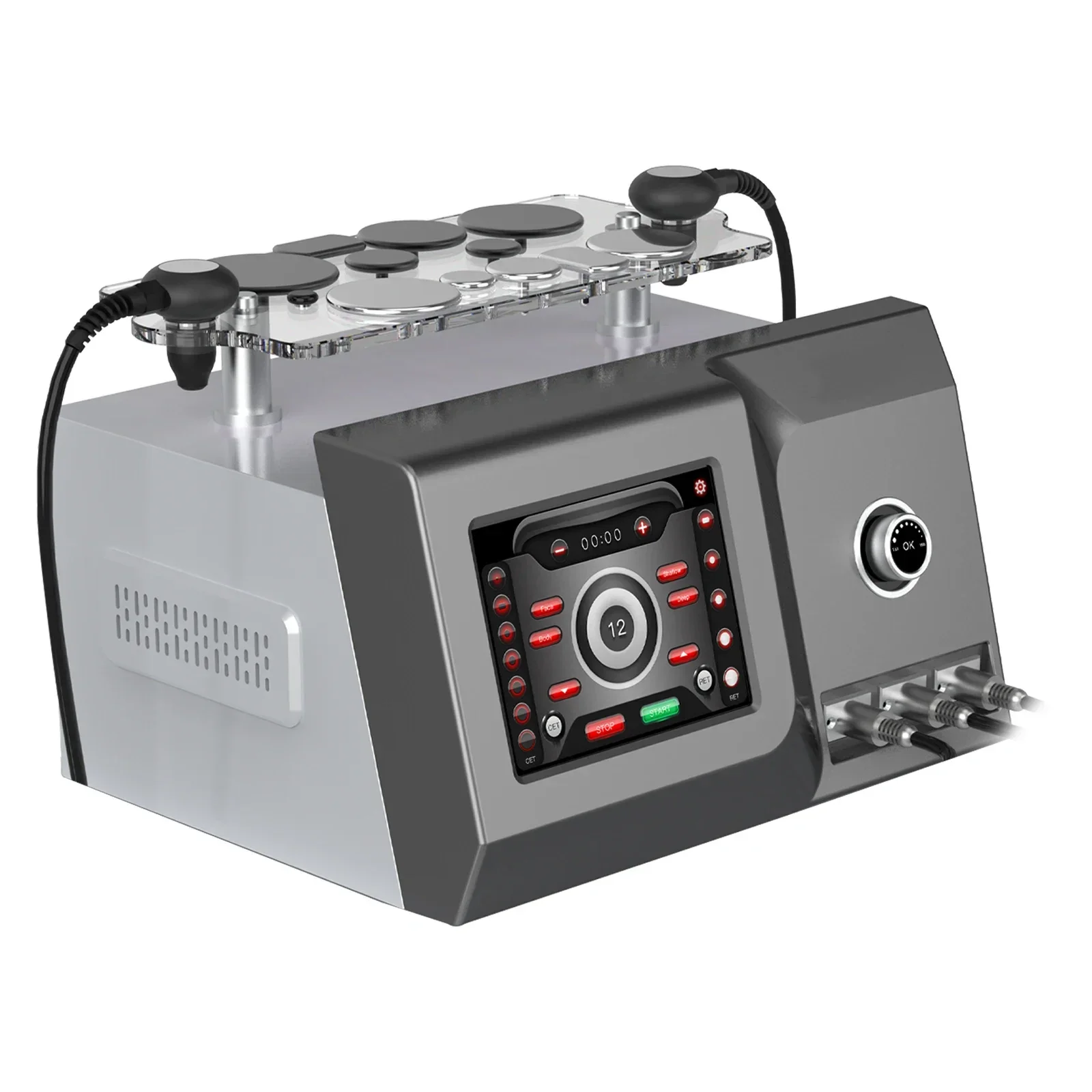 448KHZ Tecar Therapy Machine RET CET Monopole RF Diatherapy Device for Muscle Pain Relieve Cellulite Reduction Elitzia
448KHZ Tecar Therapy Machine RET CET Monopole RF Diatherapy Device for Muscle Pain Relieve Cellulite Reduction Elitzia