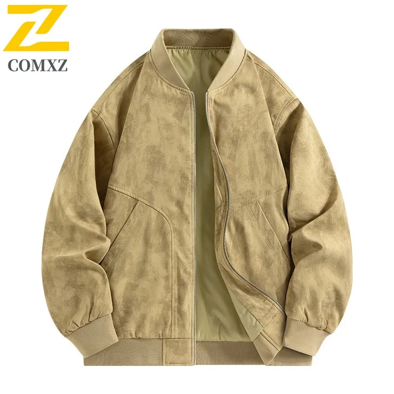 COMXZ 2025 Spring Autumn Baseball Collar Jacket Mens Fashion Stand Collar Coat with 3D Pockets Multi Pocket Casual Outwear
COMXZ 2025 Spring Autumn Baseball Collar Jacket Mens Fashion Stand Collar Coat with 3D Pockets Multi Pocket Casual Outwear