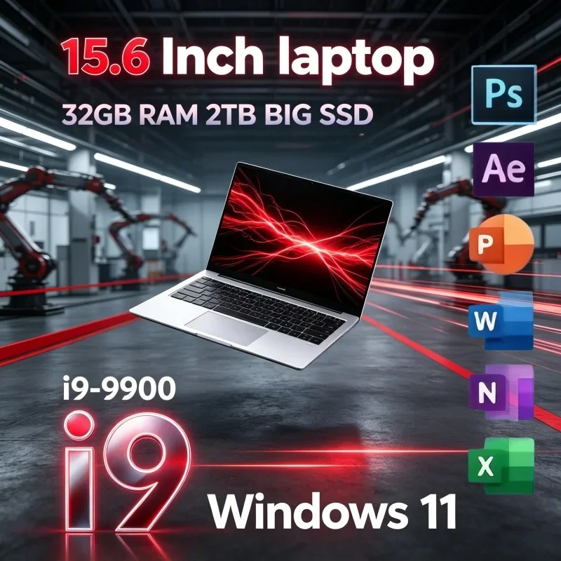 Stable Performance 15.6 Inch Notebook Intel I9-9900 16/32GB RAM 2TB SSD Windows 11 Portable Laptop For Home Office Gaming
Stable Performance 15.6 Inch Notebook Intel I9-9900 16/32GB RAM 2TB SSD Windows 11 Portable Laptop For Home Office Gaming