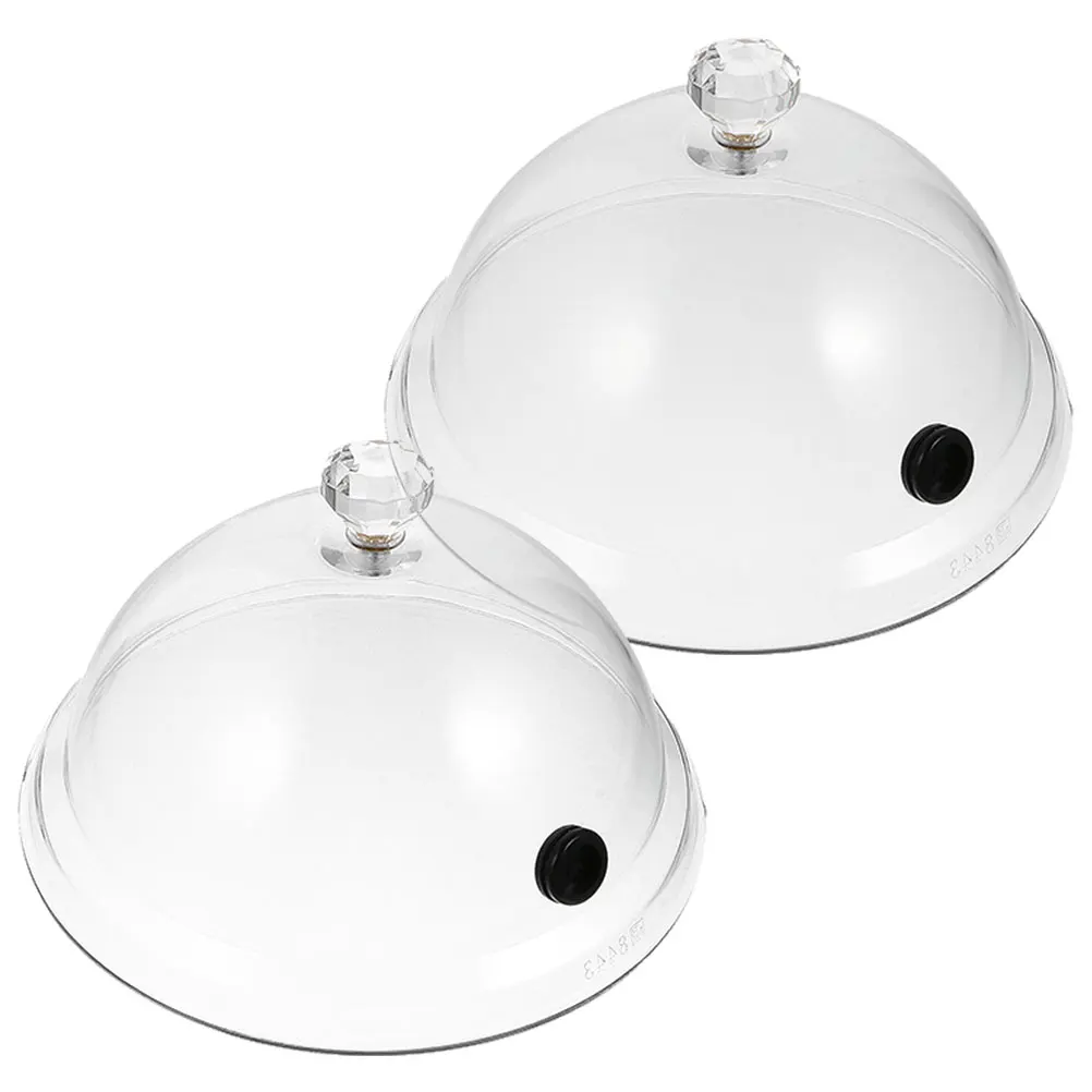 2Pcs Smoking Dome Covers Transparent Kitchen Food Cover Practical for Banquet Party Molecular Food Smoking Lid
2Pcs Smoking Dome Covers Transparent Kitchen Food Cover Practical for Banquet Party Molecular Food Smoking Lid