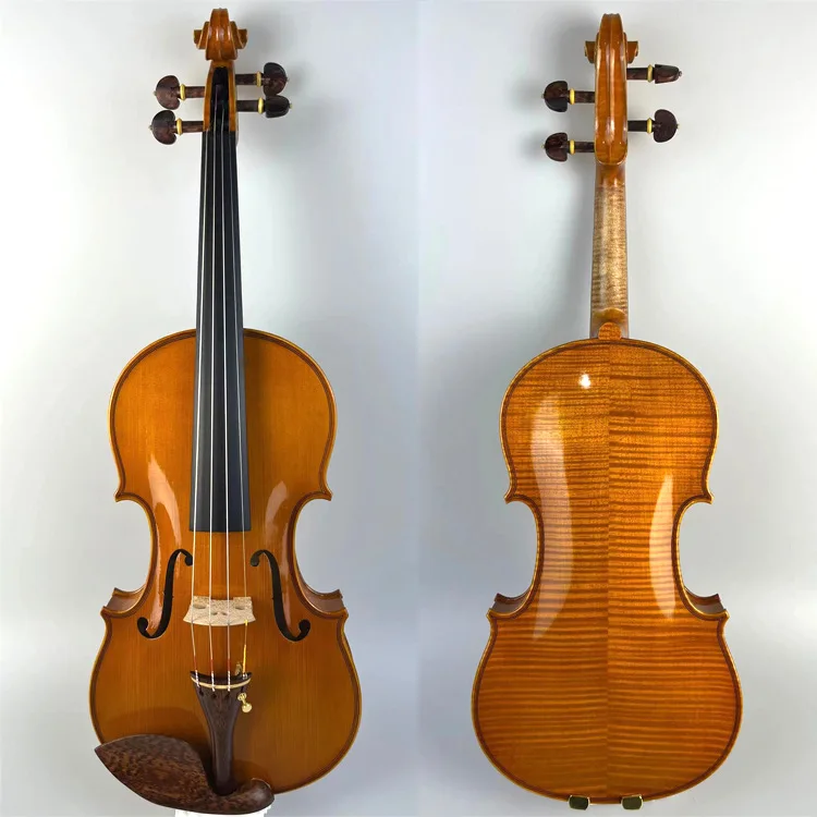 High-end Stage solo Violin 4/4 Italian Solid golden yellow Antonio Stradivari violino Musical Instruments with bow parts
High-end Stage solo Violin 4/4 Italian Solid golden yellow Antonio Stradivari violino Musical Instruments with bow parts