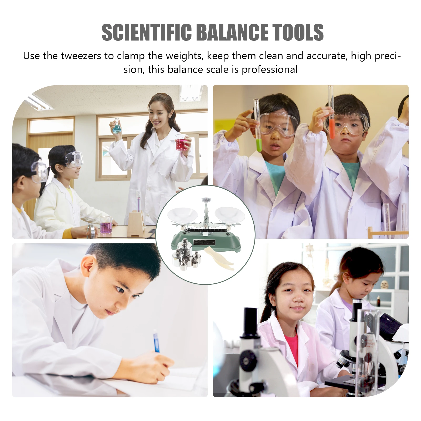 Laboratory Balance Scale Professional Rack Scientific Teaching Tools Kids Portable Weights ABS Aluminum Rubber High
Laboratory Balance Scale Professional Rack Scientific Teaching Tools Kids Portable Weights ABS Aluminum Rubber High