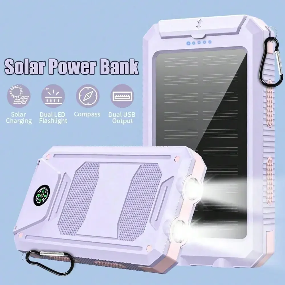 30000mAh Solar Charger Power Bank Portable Charger With LED Flashlight&Compass Camping External Backup Battery Pack For All Cell
30000mAh Solar Charger Power Bank Portable Charger With LED Flashlight&Compass Camping External Backup Battery Pack For All Cell