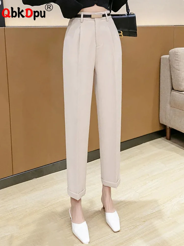 Korean Slim High Waist Ankle-length Sweatpants Fashion Formal Women Pencil Pants Casual Suit Trousers Classic Elegant Pantalones
Korean Slim High Waist Ankle-length Sweatpants Fashion Formal Women Pencil Pants Casual Suit Trousers Classic Elegant Pantalones