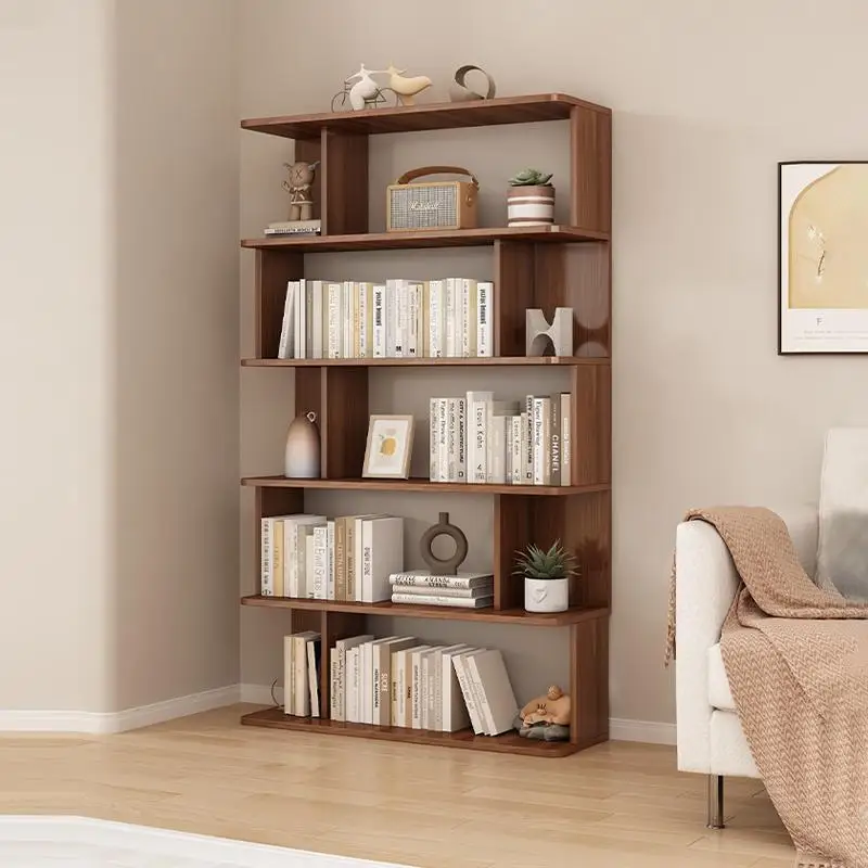 Solid wood bookshelf floor free combination living room shelf integrated against the wall modern
Solid wood bookshelf floor free combination living room shelf integrated against the wall modern