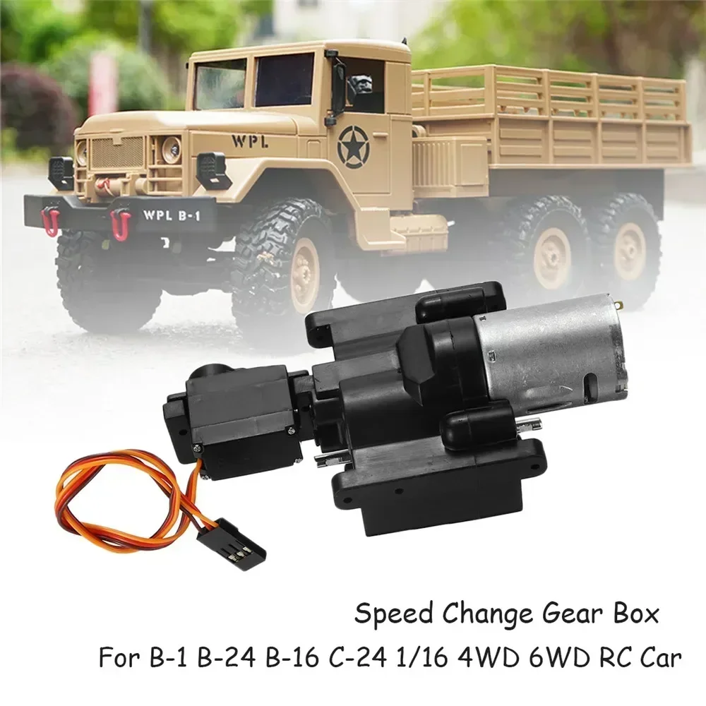 WPL Speed Change Gear Box for WPL B1 B24 B16 B36 C24 1/16 4WD 6WD Upgrade RC Car Parts Gearbox Transmission Box
WPL Speed Change Gear Box for WPL B1 B24 B16 B36 C24 1/16 4WD 6WD Upgrade RC Car Parts Gearbox Transmission Box
