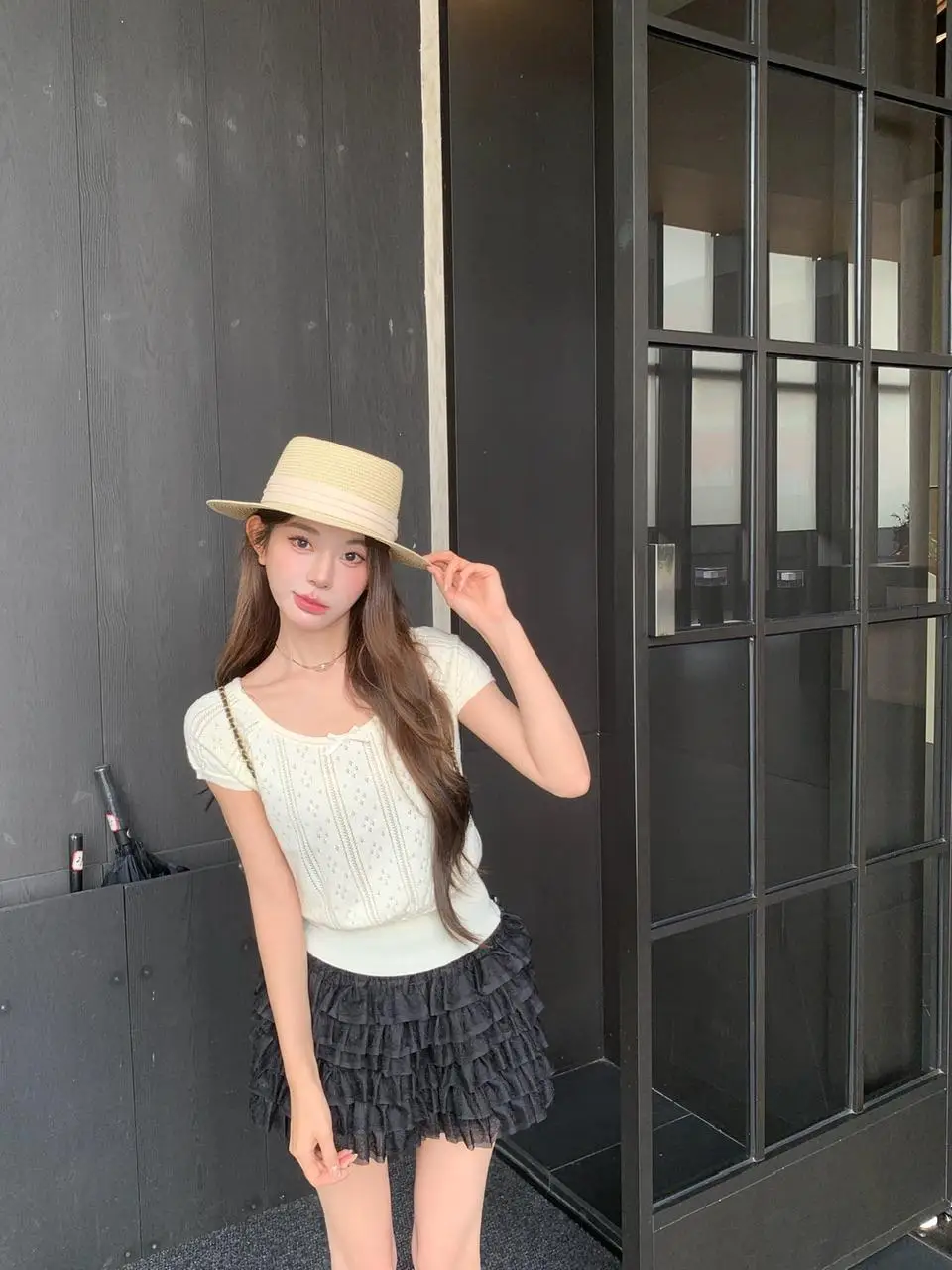 Sweet And Spicy Knot Short Sleeve Knitted Top Women's Slim Fit Summer Fashion Korean Style Constricting Waist Design
Sweet And Spicy Knot Short Sleeve Knitted Top Women's Slim Fit Summer Fashion Korean Style Constricting Waist Design