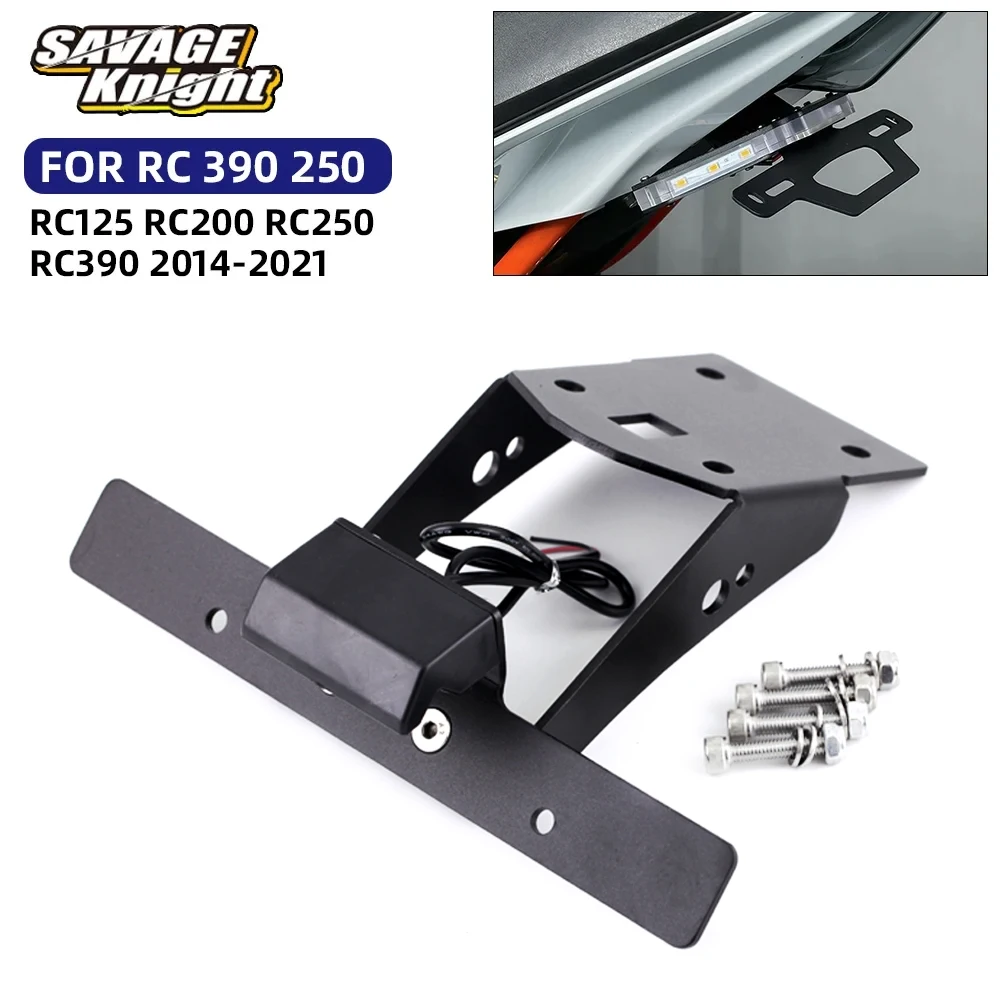 License Plate Holder LED Light For RC 125 200 250 390 2014-2021 Motorcycle Accessories Tail Tidy Fender Eliminators Bracket
License Plate Holder LED Light For RC 125 200 250 390 2014-2021 Motorcycle Accessories Tail Tidy Fender Eliminators Bracket