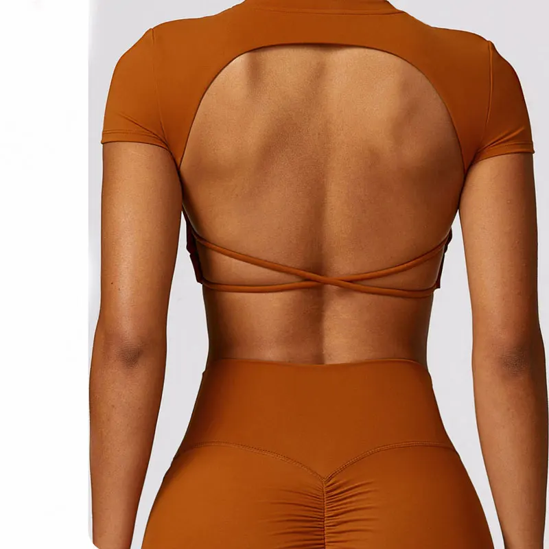 Strength Shock-absorbing and Tight Fitting Sports Short Sleeved Women's Fitness Yoga Outdoor Running Quick Drying Short Top 8536
Strength Shock-absorbing and Tight Fitting Sports Short Sleeved Women's Fitness Yoga Outdoor Running Quick Drying Short Top 8536