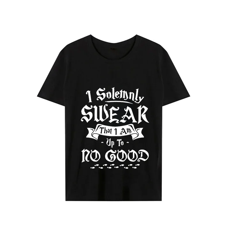 I Solemnly Swear That I Am Up To No Good Funny Men Women Summer T-shirt Casual Basic Shirt O Neck T Shirt for Men Oversize Tops
I Solemnly Swear That I Am Up To No Good Funny Men Women Summer T-shirt Casual Basic Shirt O Neck T Shirt for Men Oversize Tops