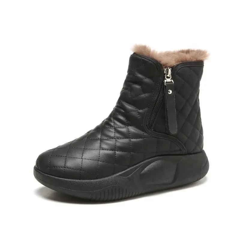 New arrival Winter Snow Boots Thick Bottom Side Chain Warm Comfortable Snow Boots for Women
New arrival Winter Snow Boots Thick Bottom Side Chain Warm Comfortable Snow Boots for Women